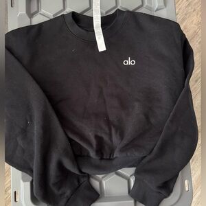 ALO Yoga women’s accolade cropped Crewneck size xs